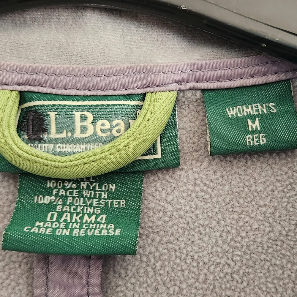 LL BEAN Windstopper Zip Front Lime Green Women's Jacket Size M Reg - Picture 3 of 10